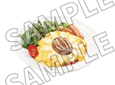 Mayuri Kurotsuchi Hamburger Steak Omelette Rice Plate